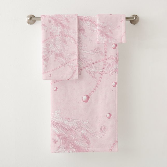 Serviette De Bain De Luxe Pastel Pink (En situation)