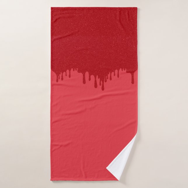 Serviette de bain de luxe tomate-rouge - personnal (Serviette de bain)