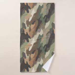 Serviette de bain douce et stylée avec motif de ca
