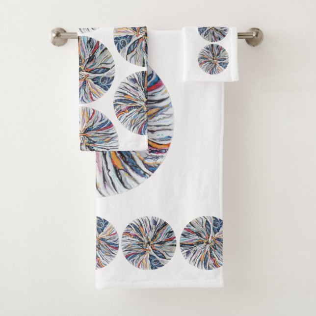 Serviette de bain EMBARK Set sur blanc (En situation)