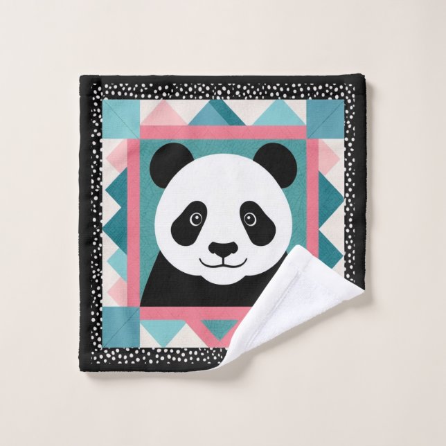 Serviette de bain en édredon de panda (Gant de toilette)