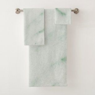Serviette de bain en marbre blanc et vert
