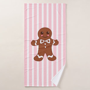 Serviette de bain en pain d'épices
