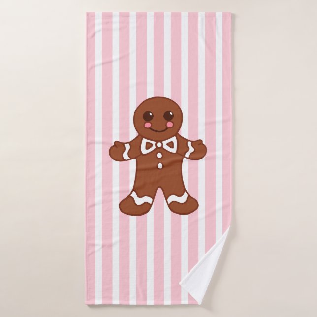 Serviette de bain en pain d'épices (Serviette de bain)