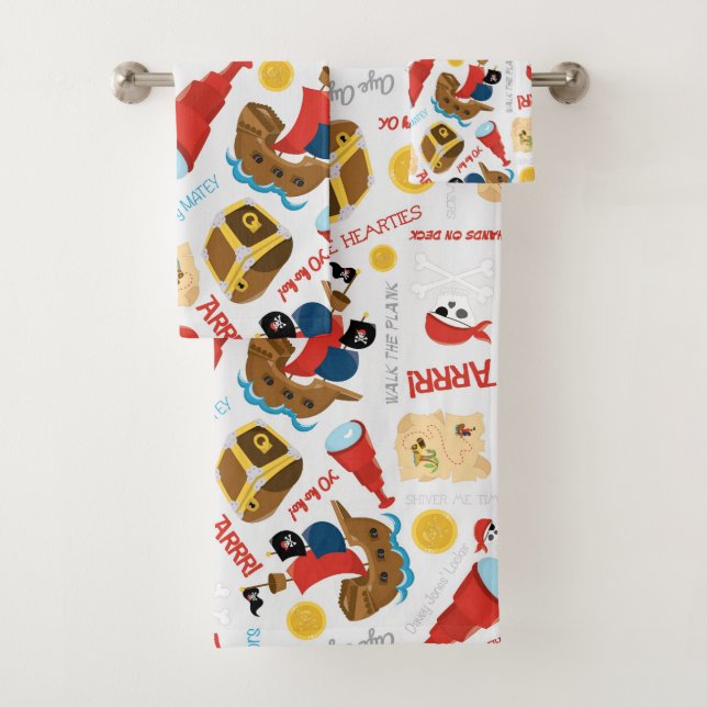 Serviette De Bain En Pirate (En situation)