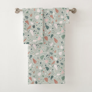 Serviette de bain en terrazzo esthétique