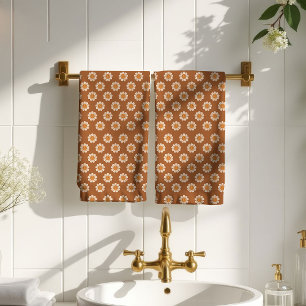 Serviette de bain en terre cuite Design groovy 70