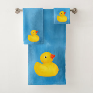 Serviette de bain ensemble canard en caoutchouc bé