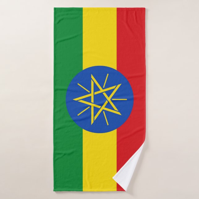 Serviette de bain Ethiopian flag (Serviette de bain)