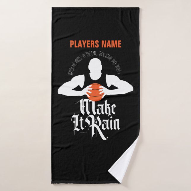 Serviette de bain « Faire Pleuvoir (Basketball) » (Serviette de bain)