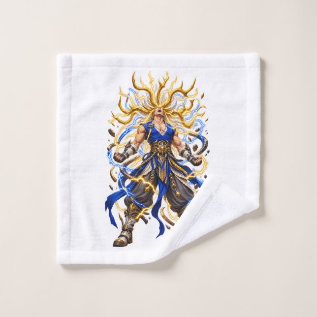 Serviette de bain Fantastique Guerrier Céleste Dor (Gant de toilette)