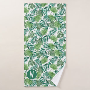Serviette de bain Feuille Tropical Bright Green Pa