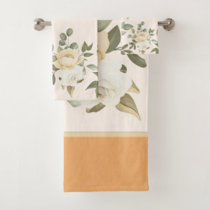 serviette de bain fleurie bien-aimée