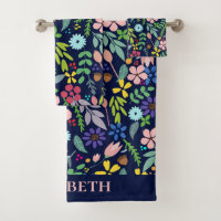 Serviette de bain Floral moderne