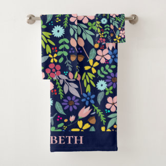 Serviette de bain Floral moderne