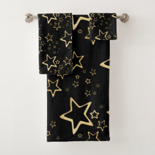 Serviette de bain Foil Gold Stars