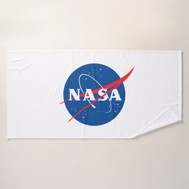 Serviette de bain Iconique NASA (blanc roquette) (Serviette de bain)