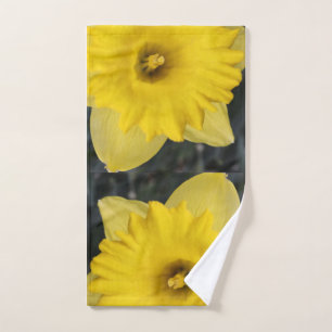 Serviette de bain jaune jonquille