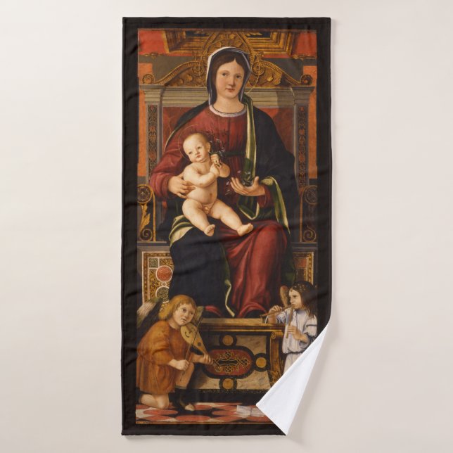 Serviette de bain "La Vierge et l'Enfant" (Serviette de bain)