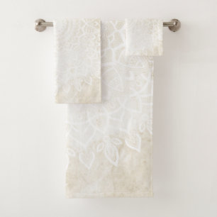 Serviette de bain Mandala Vanilla, Serviette & Ens