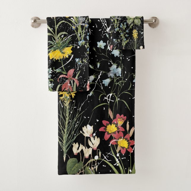 Serviette de bain Millefleur (En situation)