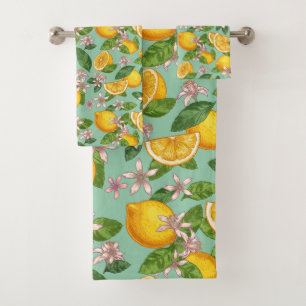 Serviette de bain Motif citron