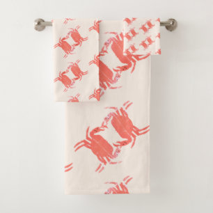 Serviette de bain Motif de crabe