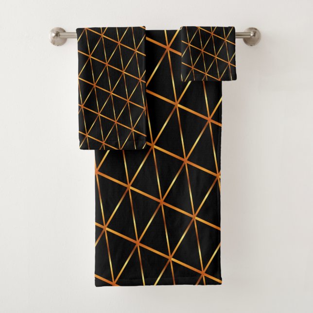 Serviette de bain Motif Jaune (En situation)