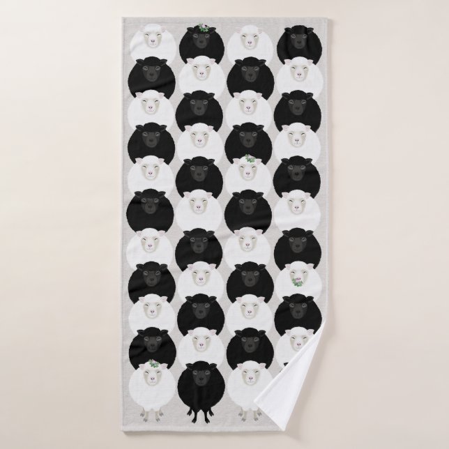 Serviette de bain mouton (Serviette de bain)