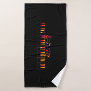 Serviette de bain "Musique"