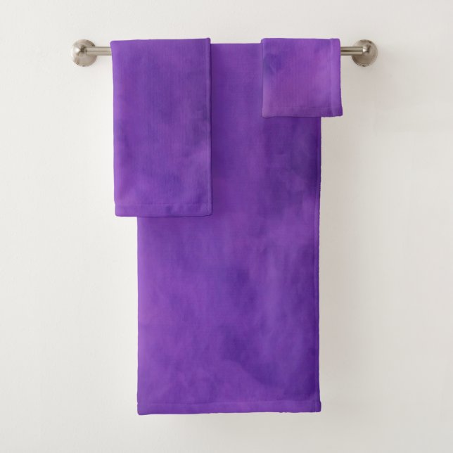 Serviette de bain nuageuse (En situation)