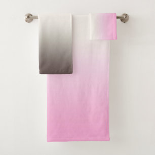 Serviette de bain Ombre rose gris