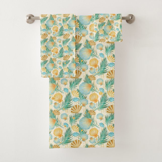 Serviette de bain Pastel Sea Shells (En situation)
