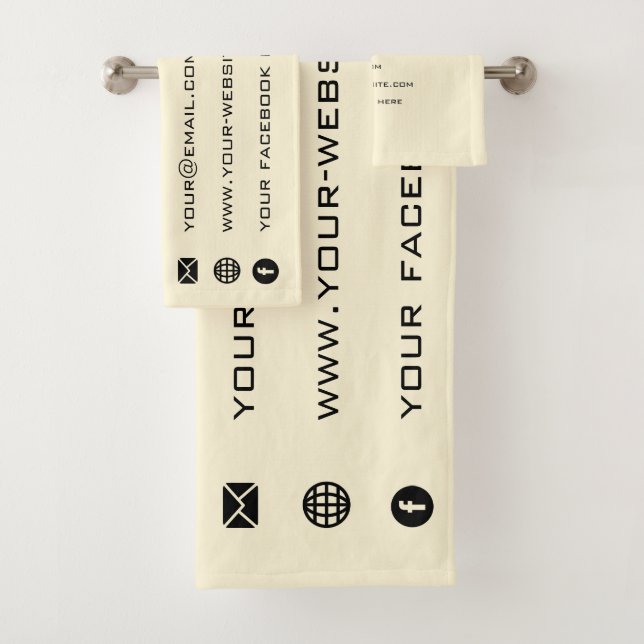Serviette de bain personnalisée Entreprise Ensembl (En situation)