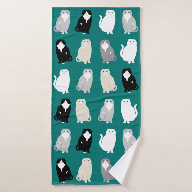 Serviette de bain pliante écossaise (Serviette de bain)