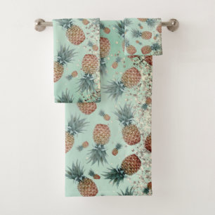 Serviette de bain pour ananas Glittery amusant