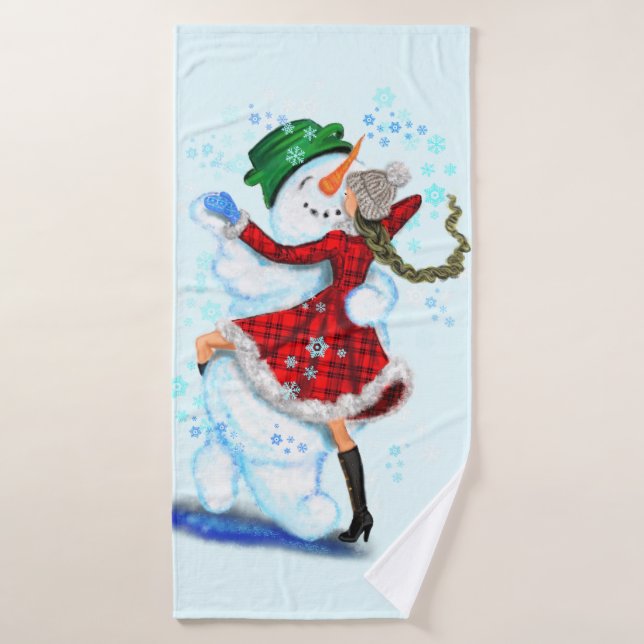 Serviette de bain pour danseurs de Noël (Serviette de bain)