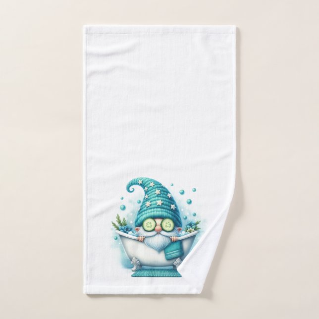 Serviette de bain pour la main de gnome (Serviette à main)