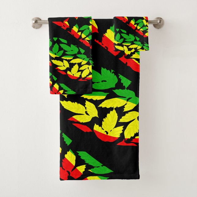 Serviette de bain Reggae et la nature (En situation)