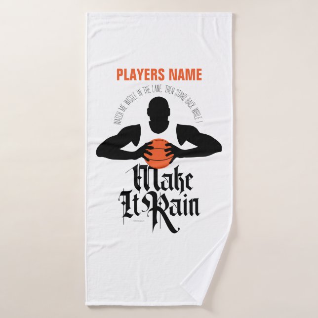 Serviette De Bain Rendre Pluie (Basketball) (Serviette de bain)