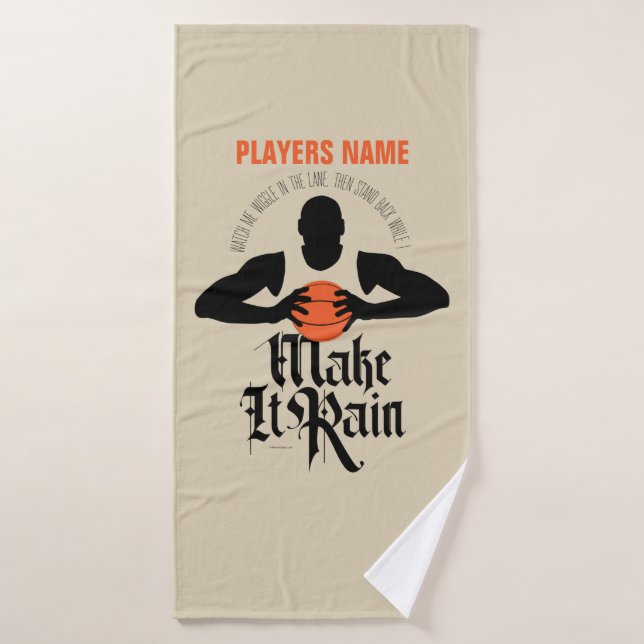 Serviette De Bain Rendre Pluie (Basketball) (Serviette de bain)