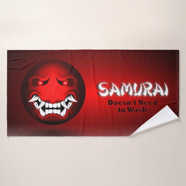 Serviette de bain Samouraïmoji (Serviette de bain)