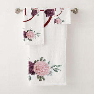 Serviette de bain Set pivoines du jardin