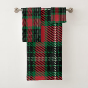 Serviette De Bain Tartan Vert