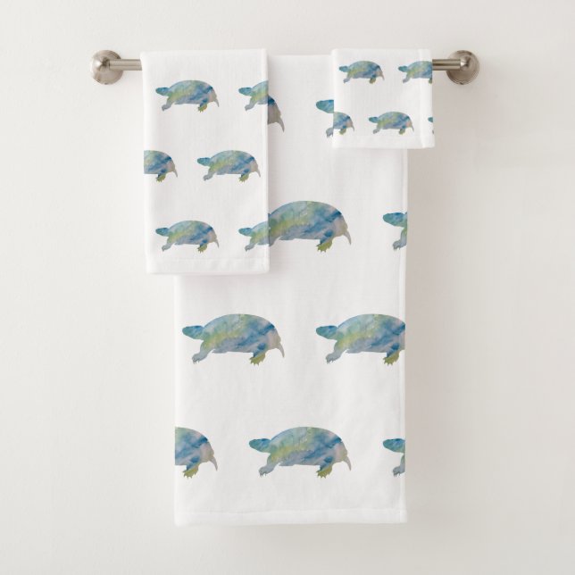 Serviette de bain Turtle Coastal Beach (En situation)
