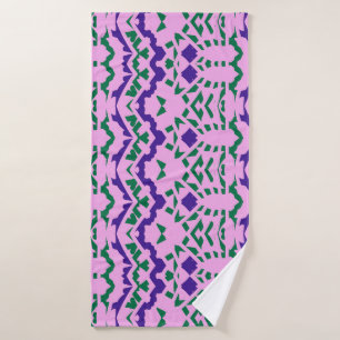 Serviette de bain, Un design classique multicolore