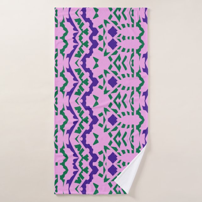 Serviette de bain, Un design classique multicolore (Serviette de bain)