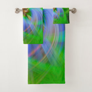 Serviette De Bain Vert Intricé
