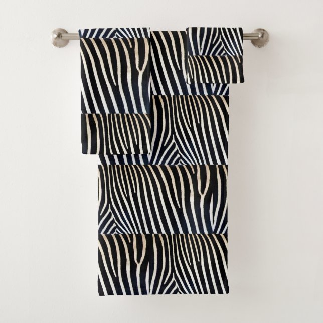 Serviette de bain Zebra (En situation)