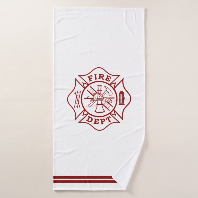 Serviette de bains de l'pompier Maltese Cross (Serviette de bain)